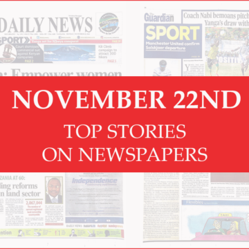 November 22nd Top Stories on Newspapers