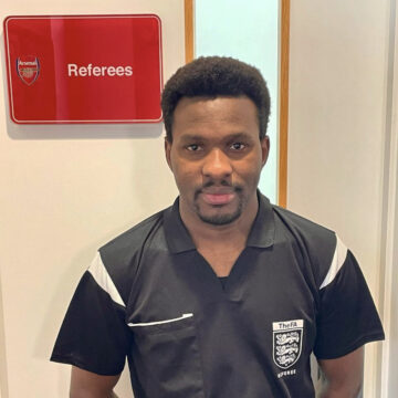 Ericsson Temu becomes the first Tanzanian to officiate a match in the UK