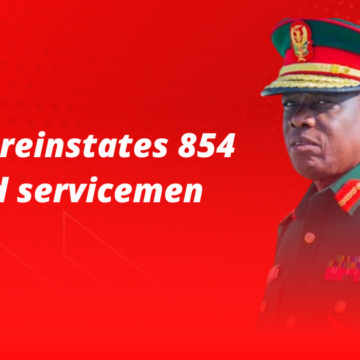 Mabeyo reinstates 854 sacked servicemen to work
