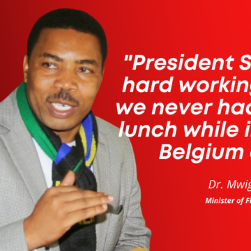 Mwigulu hails President Samia’s hard working spirit