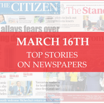 March 16, 2022 Top Stories on Newspapers