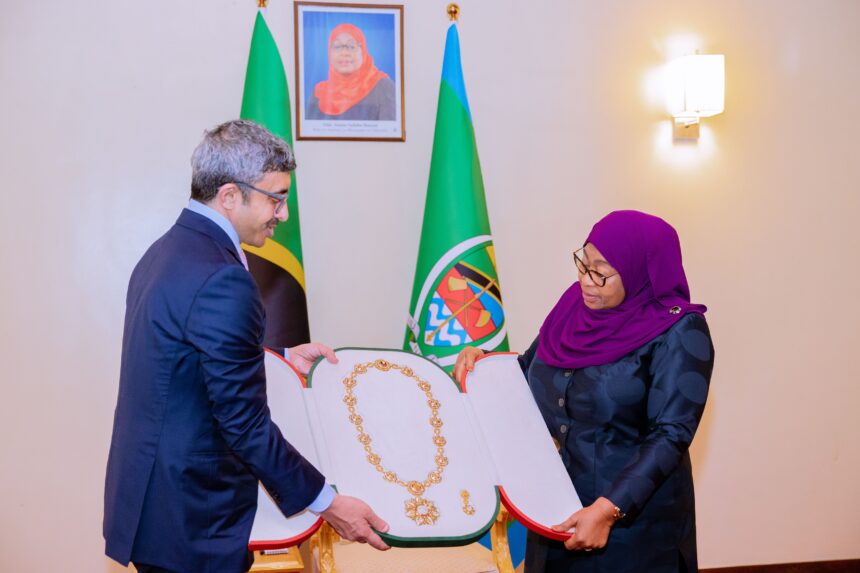 President Samia Suluhu Hassan Awarded UAE’s Prestigious “Mother of the Nation” Medal