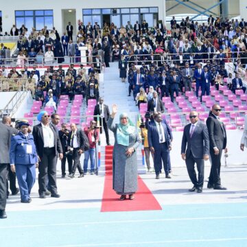 President Samia at the 50th Independence Anniversary celebrations of Comoros